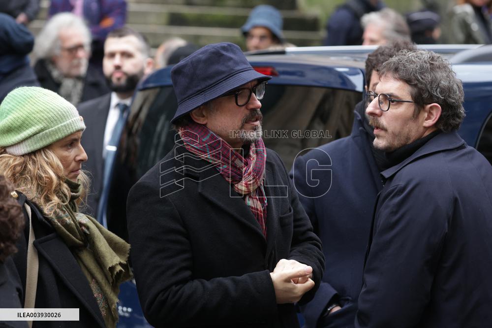 Bertrand Blier Funeral - Paris