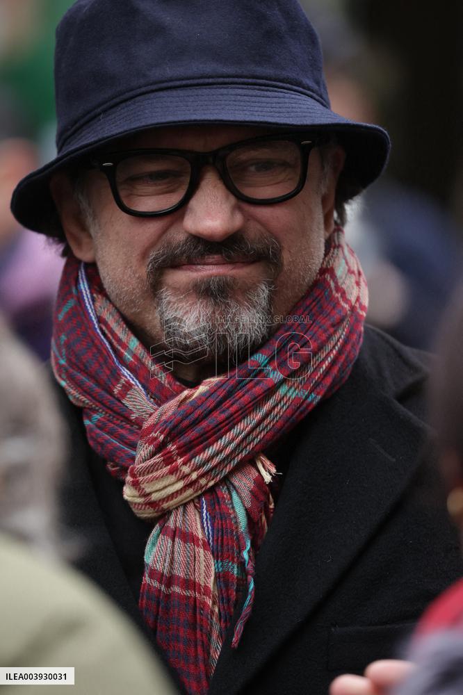 Bertrand Blier Funeral - Paris