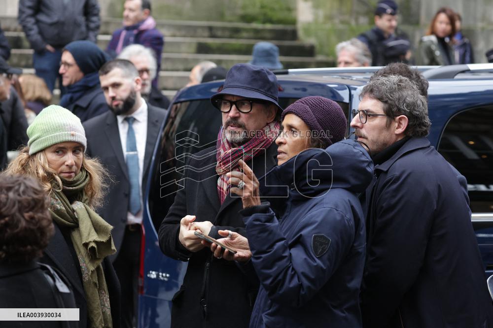 Bertrand Blier Funeral - Paris