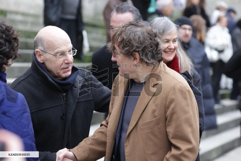 Bertrand Blier Funeral - Paris