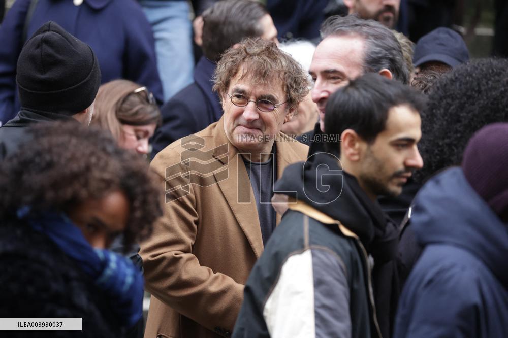 Bertrand Blier Funeral - Paris