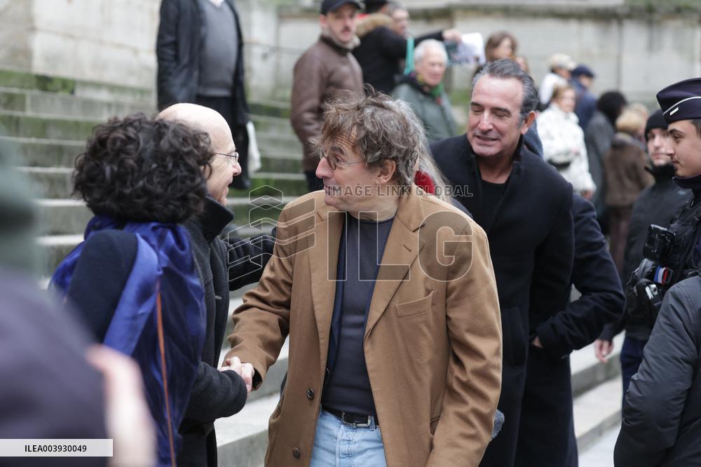Bertrand Blier Funeral - Paris