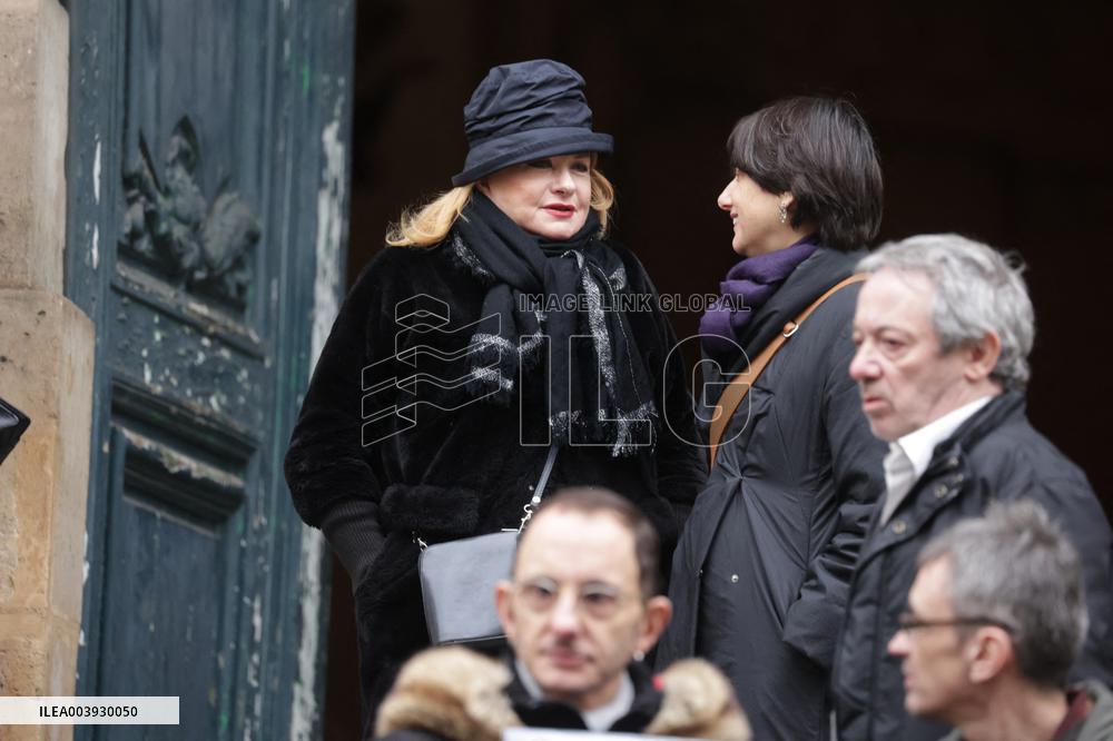 Bertrand Blier Funeral - Paris
