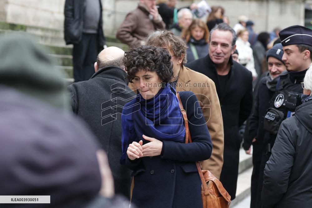 Bertrand Blier Funeral - Paris
