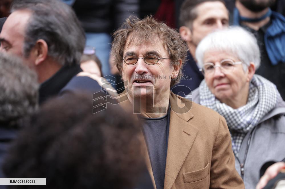 Bertrand Blier Funeral - Paris
