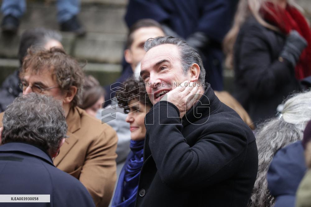 Bertrand Blier Funeral - Paris