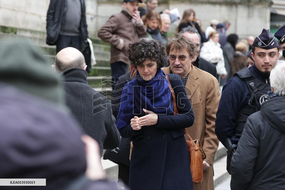 Bertrand Blier Funeral - Paris