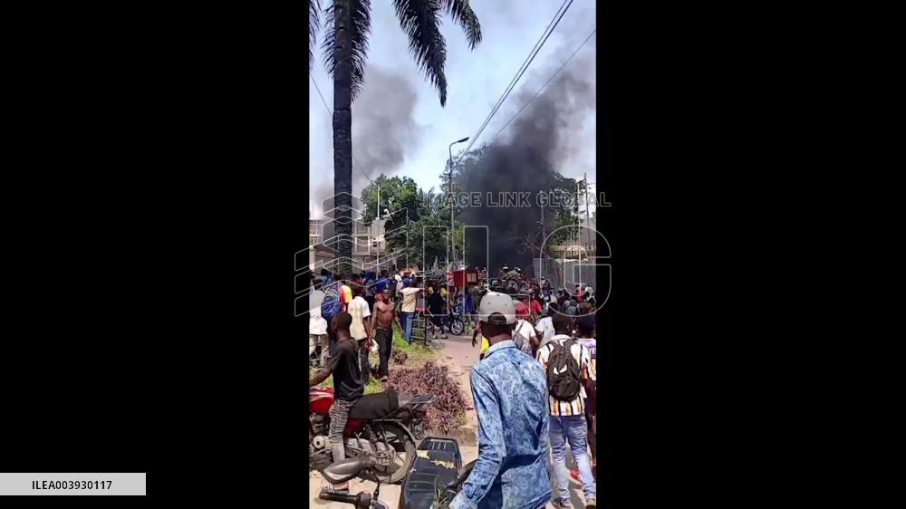 DRC: Violence Erupts In Kinshasa As People Protest Against M23 Rebels 2