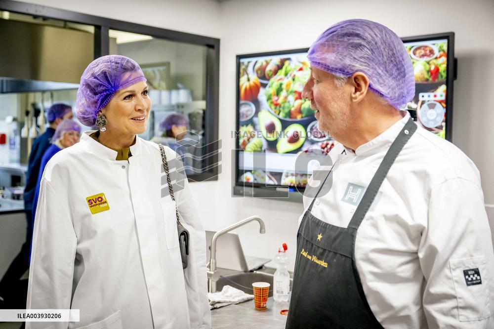 Queen Maxima Visits SVO Food Vocational Training - Houten