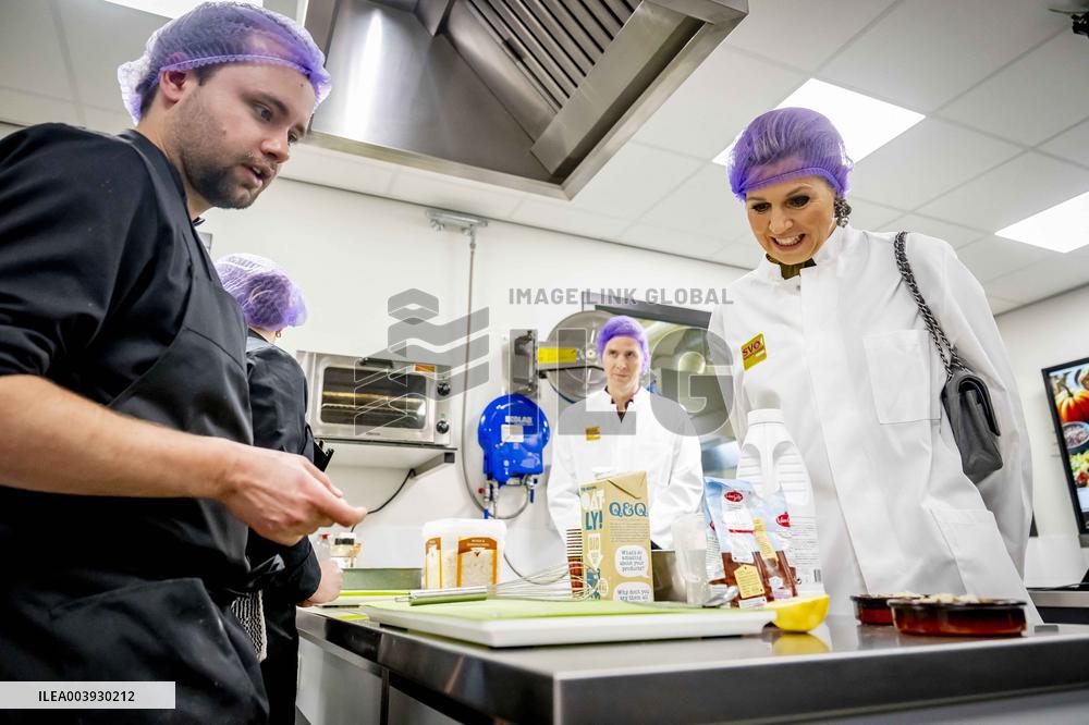 Queen Maxima Visits SVO Food Vocational Training - Houten