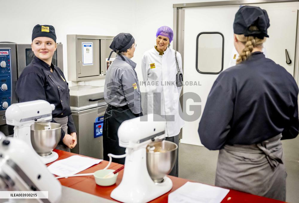 Queen Maxima Visits SVO Food Vocational Training - Houten
