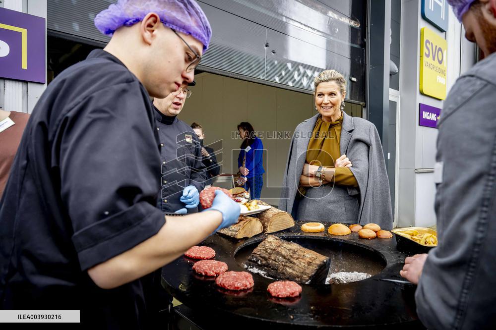 Queen Maxima Visits SVO Food Vocational Training - Houten