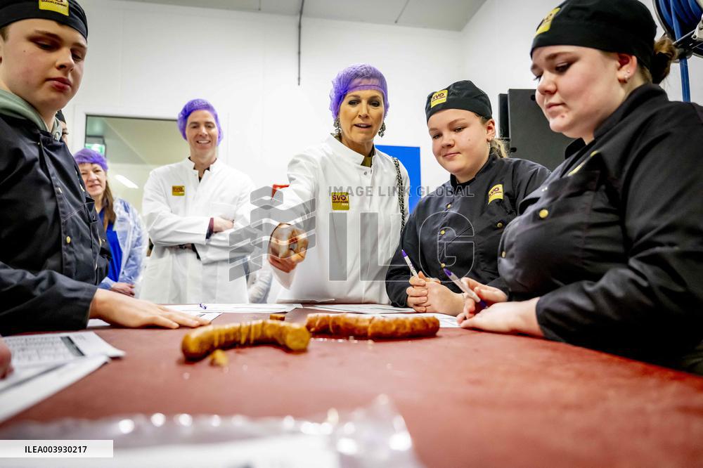 Queen Maxima Visits SVO Food Vocational Training - Houten