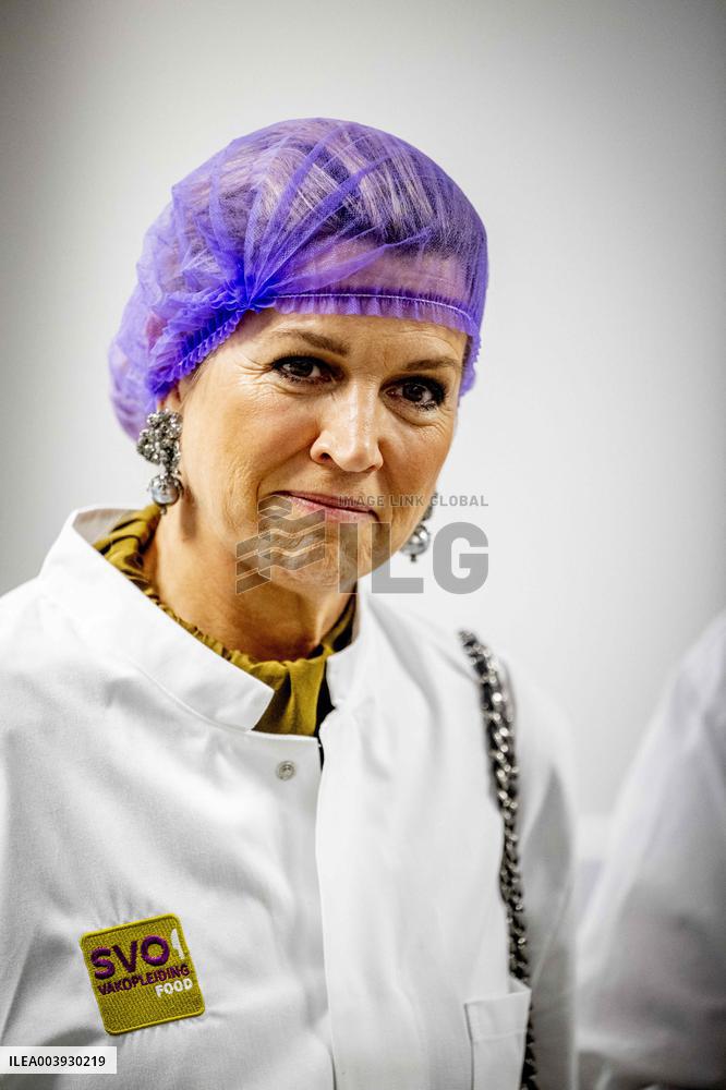 Queen Maxima Visits SVO Food Vocational Training - Houten