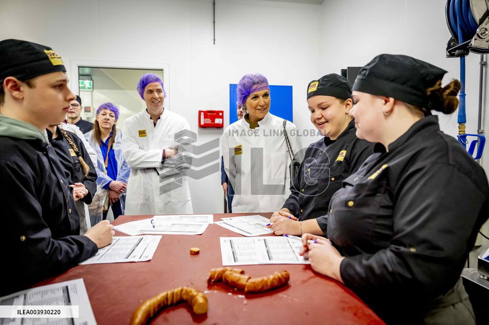 Queen Maxima Visits SVO Food Vocational Training - Houten