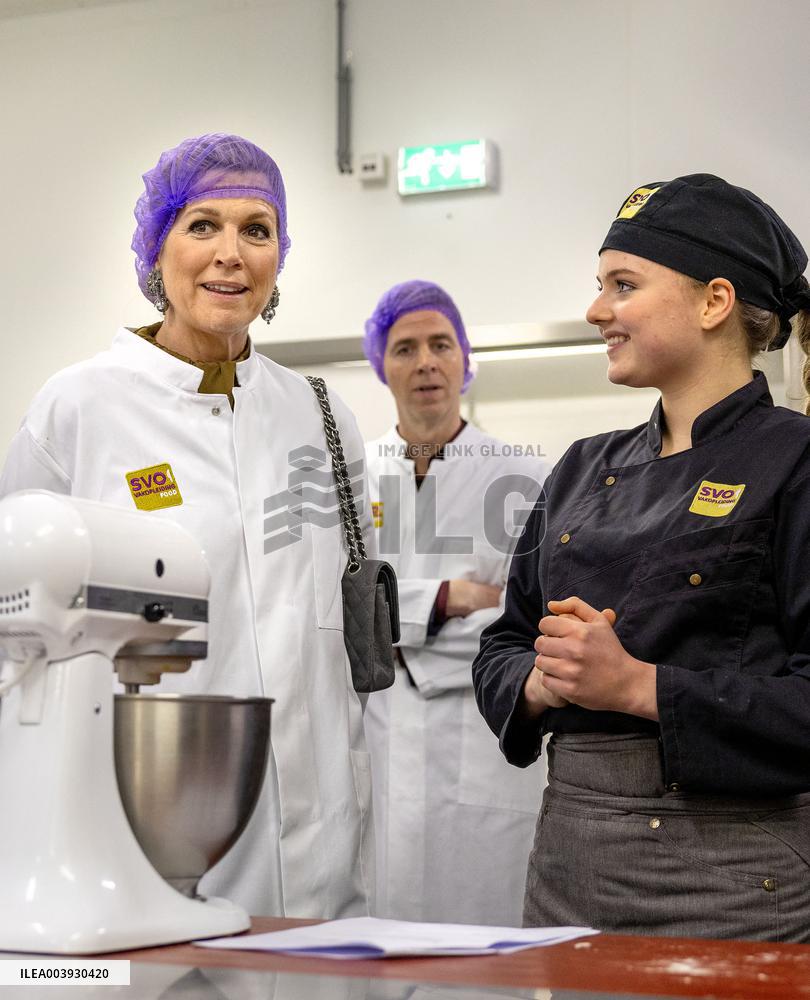 Queen Maxima Visits SVO Food Vocational Training Course - Houten