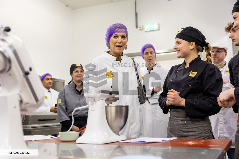 Queen Maxima Visits SVO Food Vocational Training Course - Houten