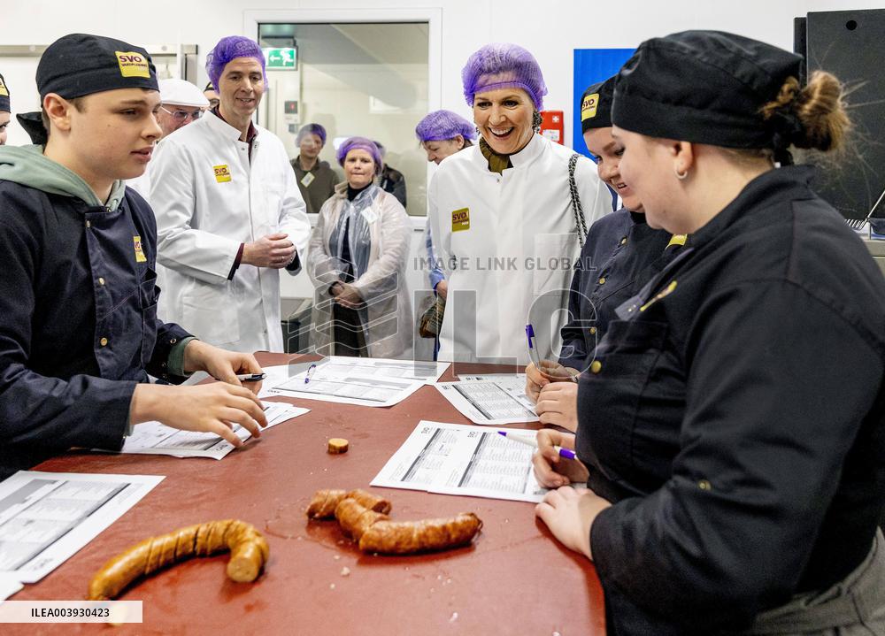 Queen Maxima Visits SVO Food Vocational Training Course - Houten