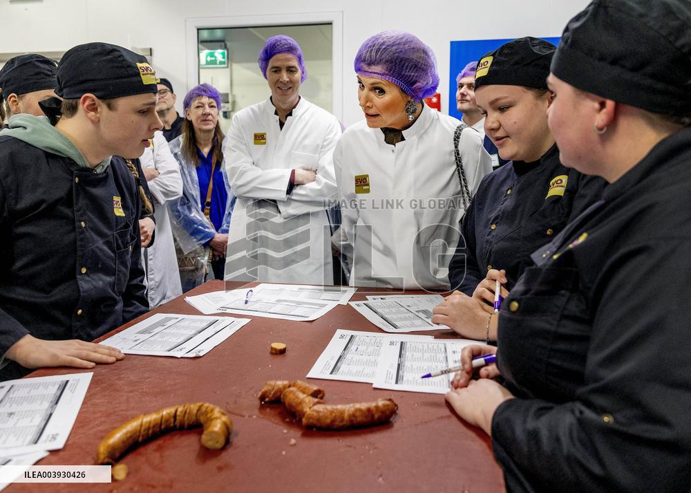 Queen Maxima Visits SVO Food Vocational Training Course - Houten