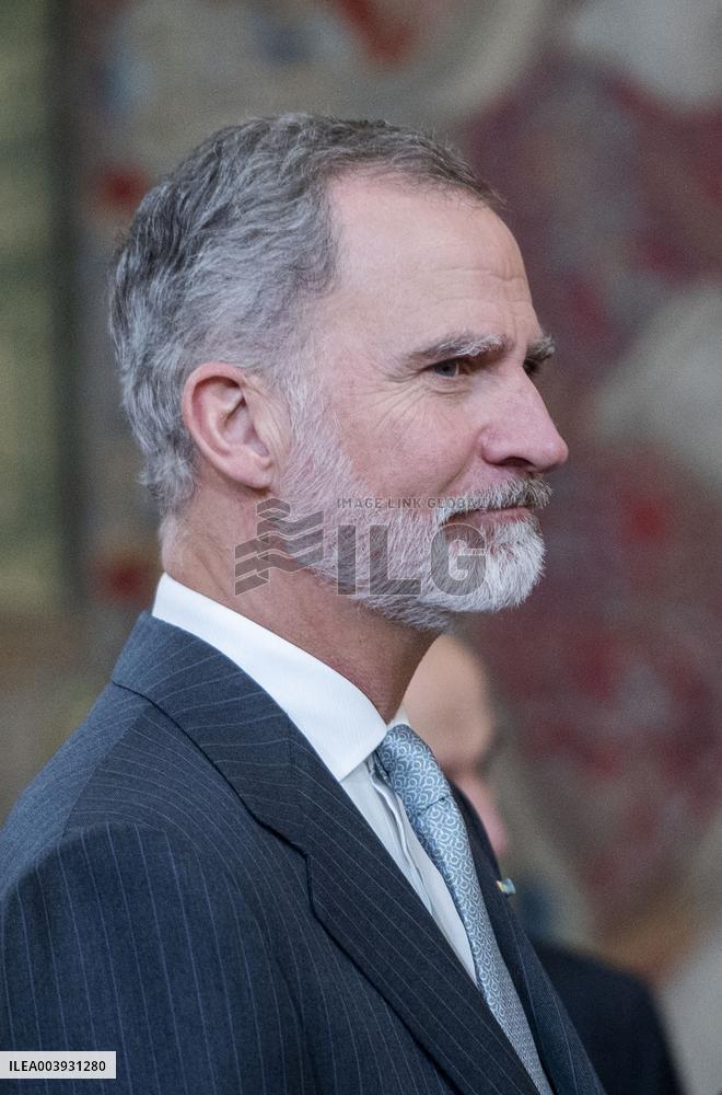 King Felipe at the Board of Trustees' Meeting of the pro-RAE Foundation
