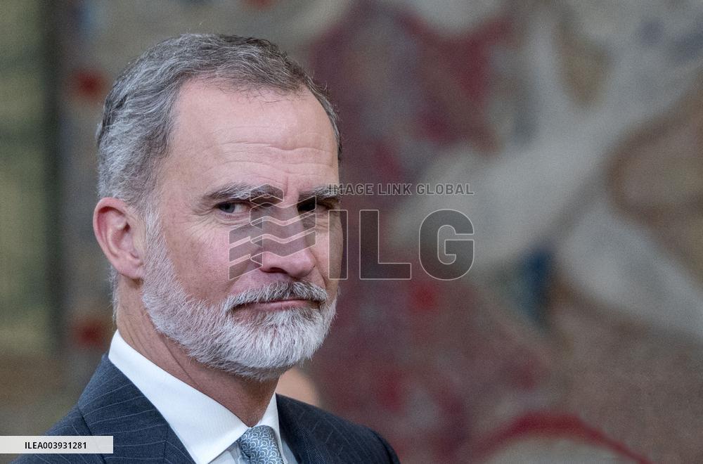 King Felipe at the Board of Trustees' Meeting of the pro-RAE Foundation