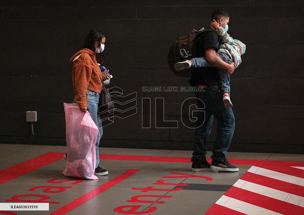 Migrants Deported from The USA Arrive in Bogota - Colombia