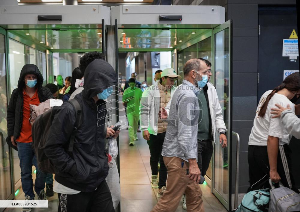 Migrants Deported from The USA Arrive in Bogota - Colombia