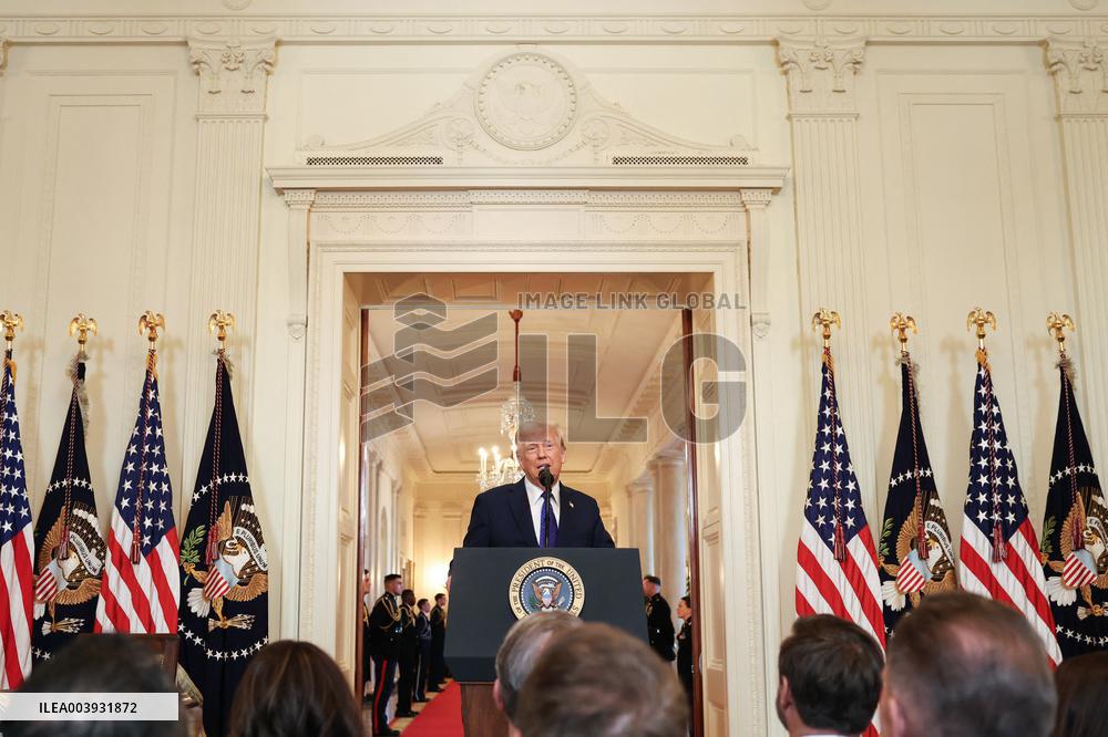 DC: President Trump Signs the Laken Riley Act in the East Room