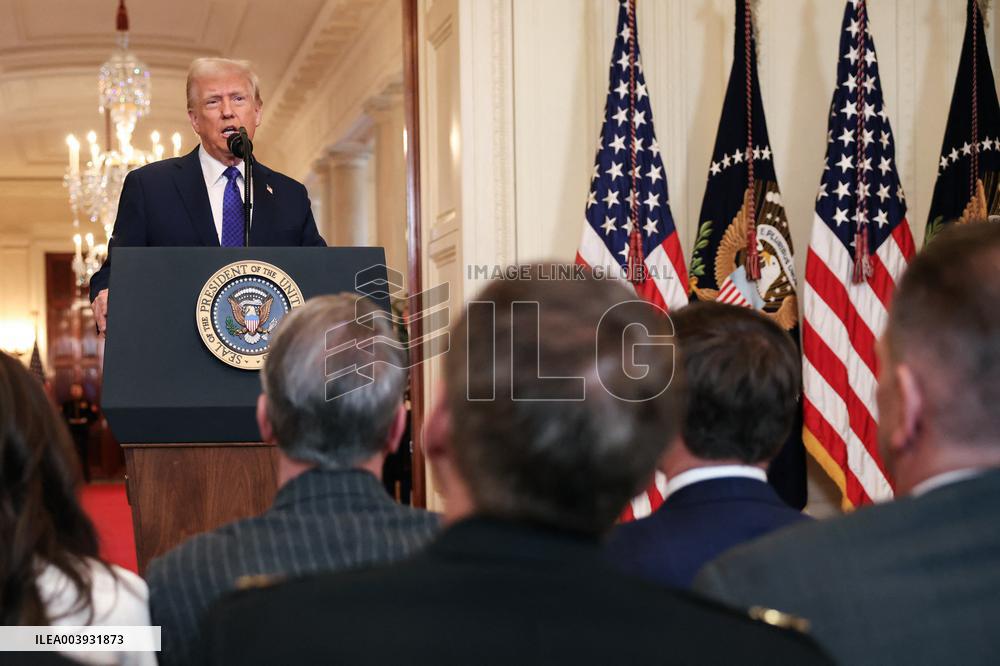 DC: President Trump Signs the Laken Riley Act in the East Room