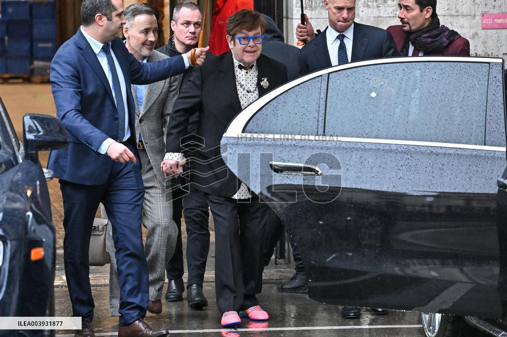 PFW Haute Couture Elton John Exits Valentino Show JR