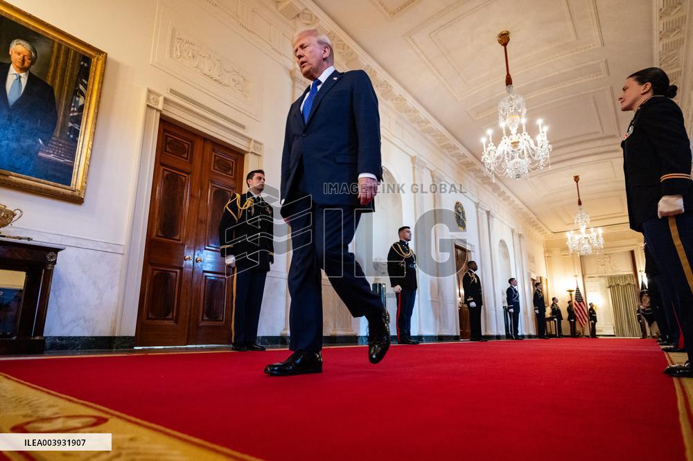 DC: President Trump Signs the Laken Riley Act in the East Room
