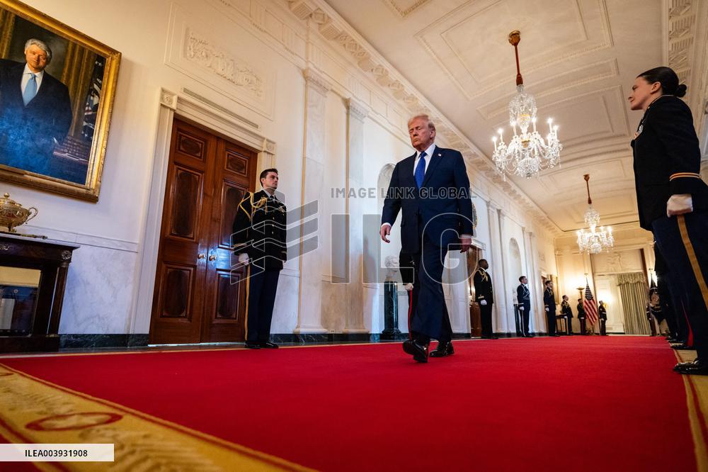 DC: President Trump Signs the Laken Riley Act in the East Room
