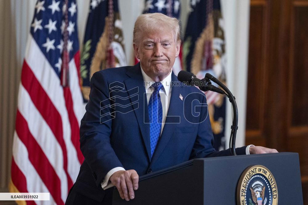 US President Donald Trump signs the Laken Riley Act