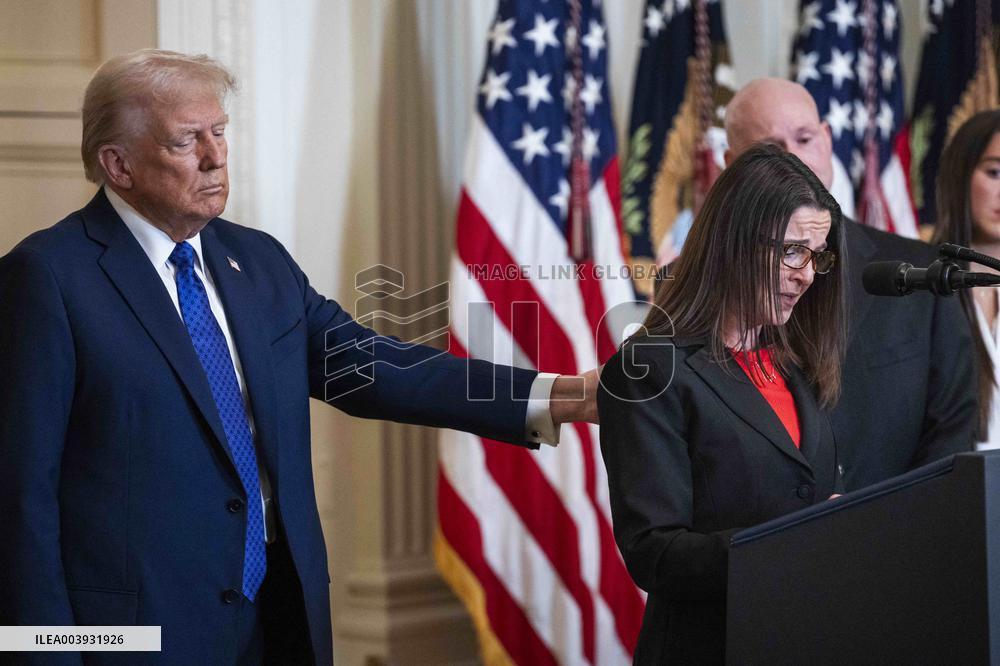US President Donald Trump signs the Laken Riley Act