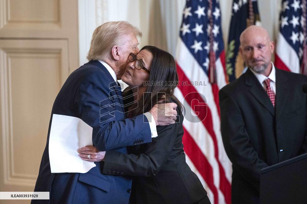 US President Donald Trump signs the Laken Riley Act