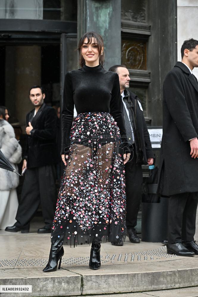 PFW Haute Couture Elie Saab Outside Arrivals JR