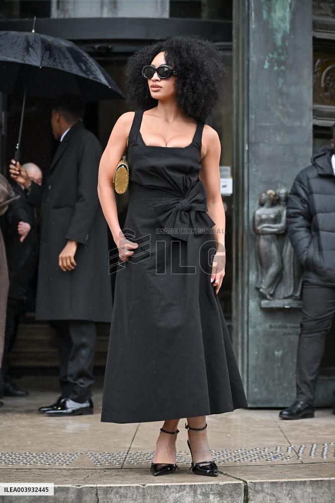 PFW Haute Couture Elie Saab Outside Arrivals JR