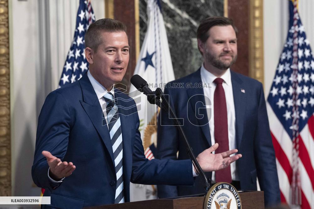 Sean Duffy is sworn-in as United States Secretary of Transportation