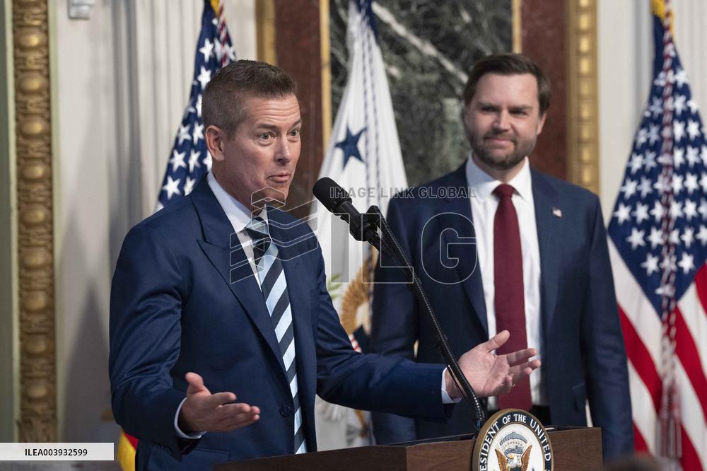 Sean Duffy is sworn-in as United States Secretary of Transportation