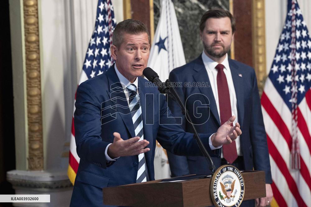 Sean Duffy is sworn-in as United States Secretary of Transportation