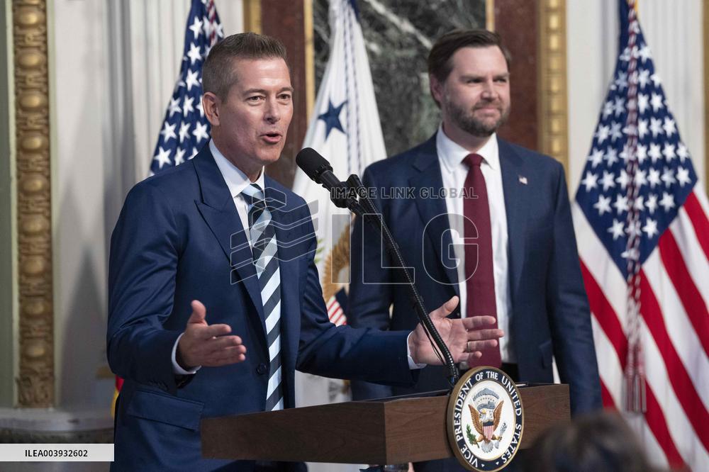 Sean Duffy is sworn-in as United States Secretary of Transportation