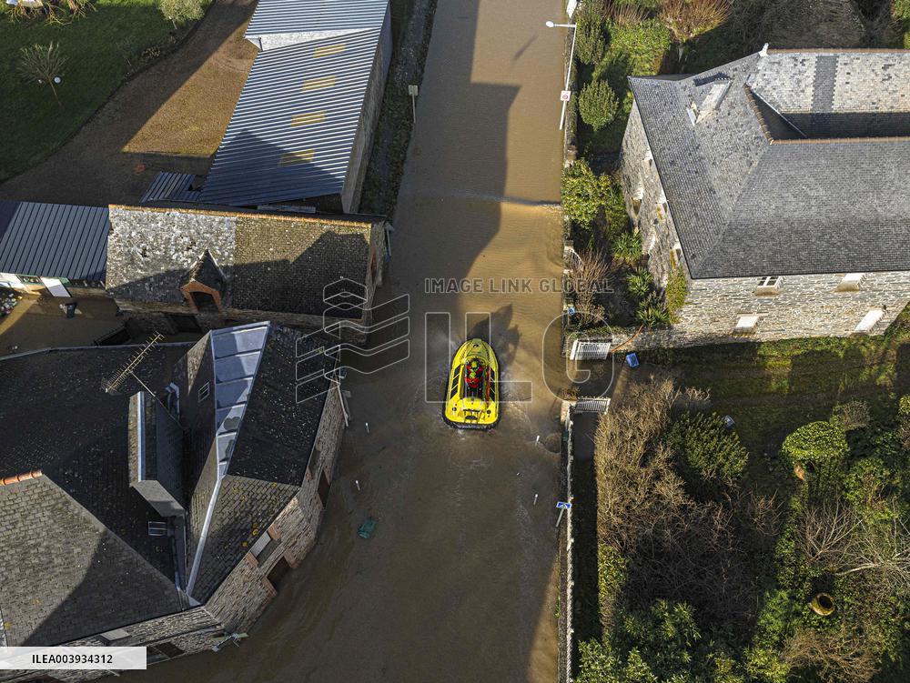 Ille Et Vilaine Hit By Historical Flooding