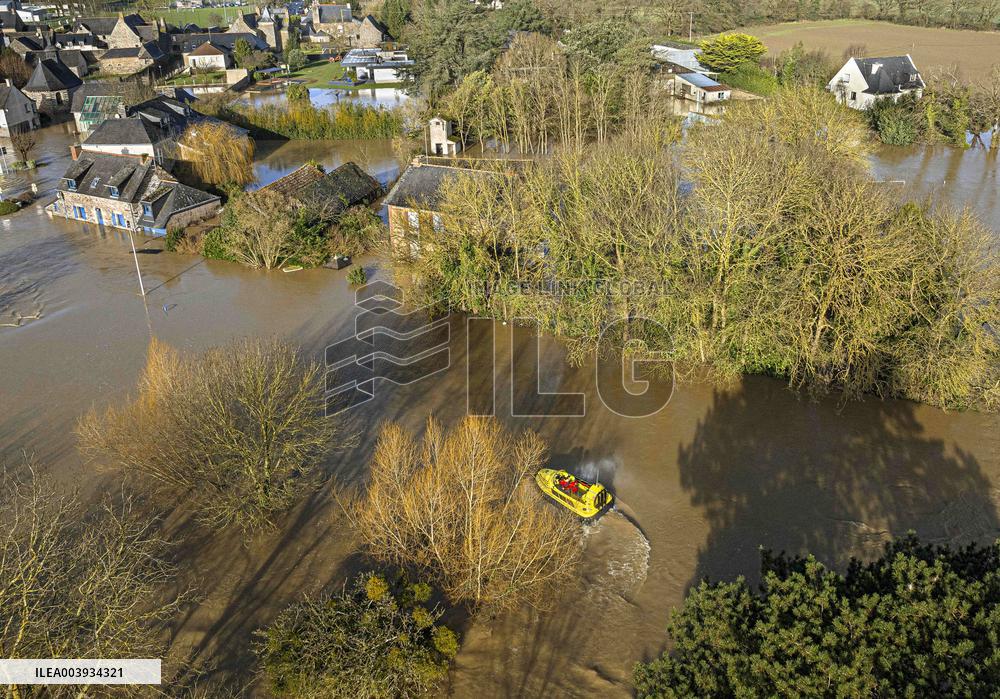 Ille Et Vilaine Hit By Historical Flooding