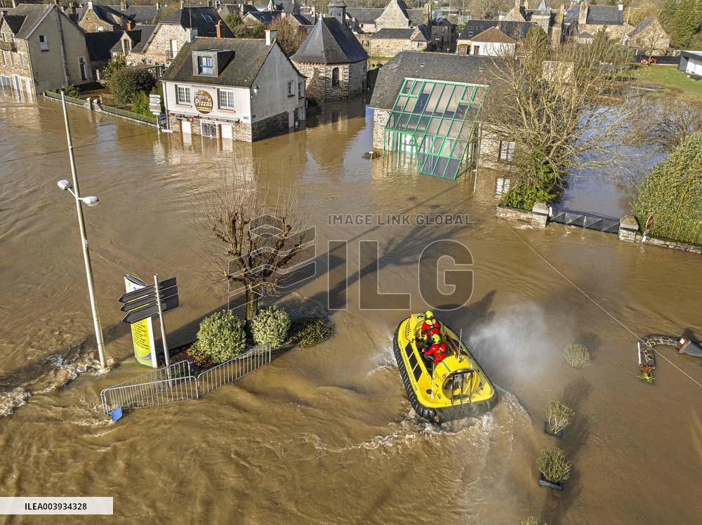 Ille Et Vilaine Hit By Historical Flooding