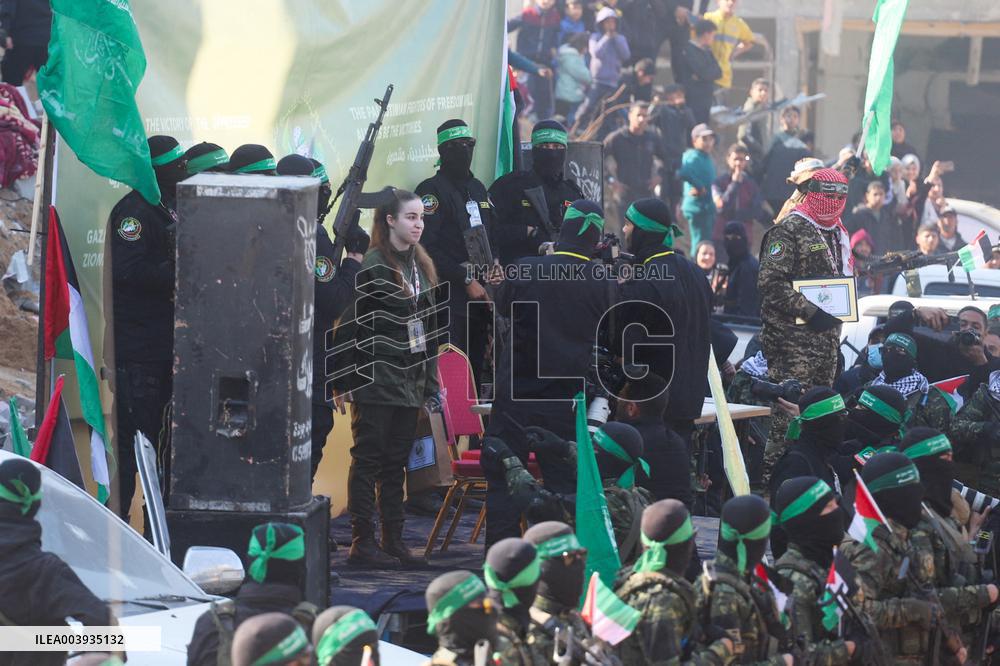 Israeli Soldier Agam Berger Released by Hamas - Gaza