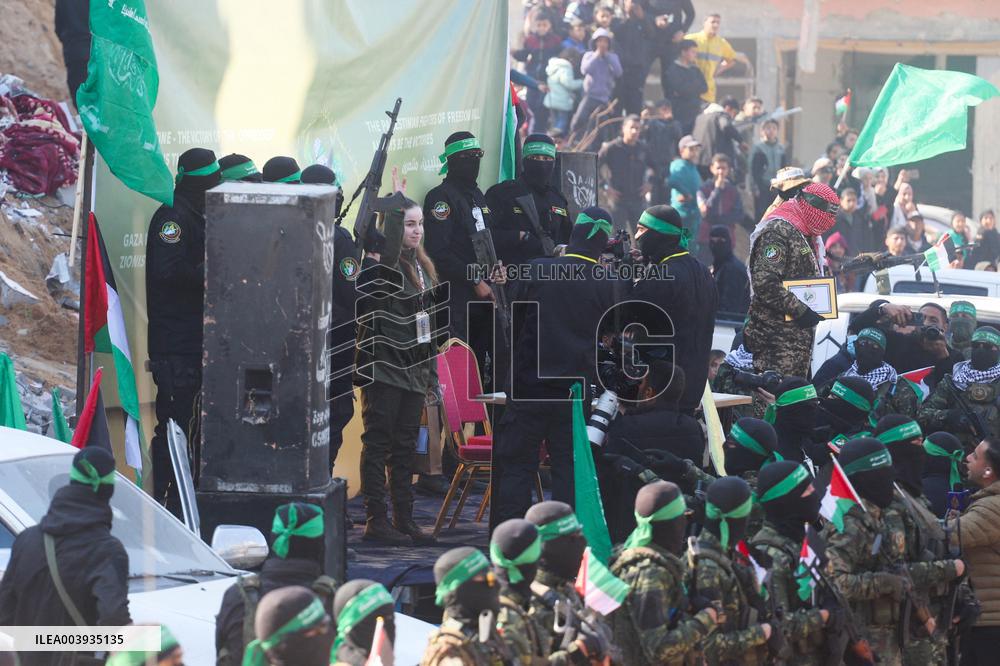 Israeli Soldier Agam Berger Released by Hamas - Gaza