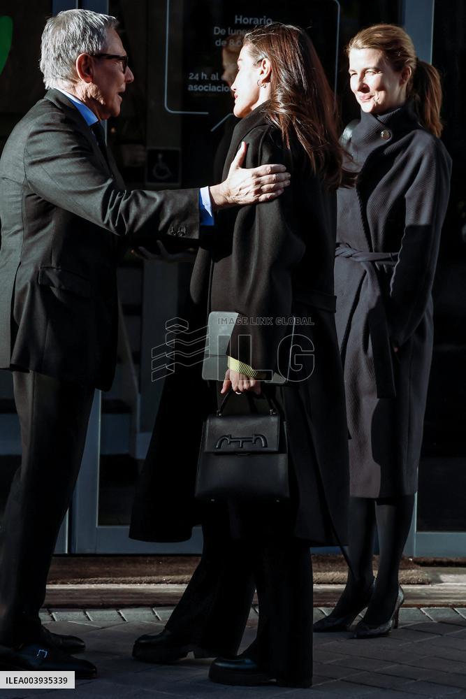 Queen Letizia During A Working Meeting - Madrid