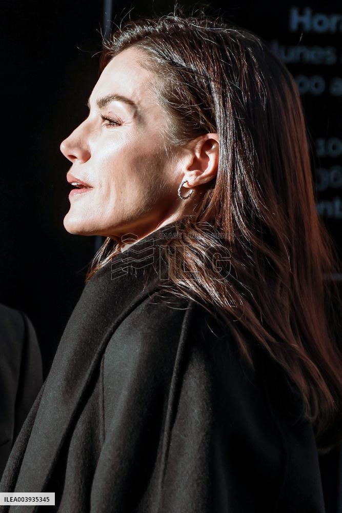 Queen Letizia During A Working Meeting - Madrid