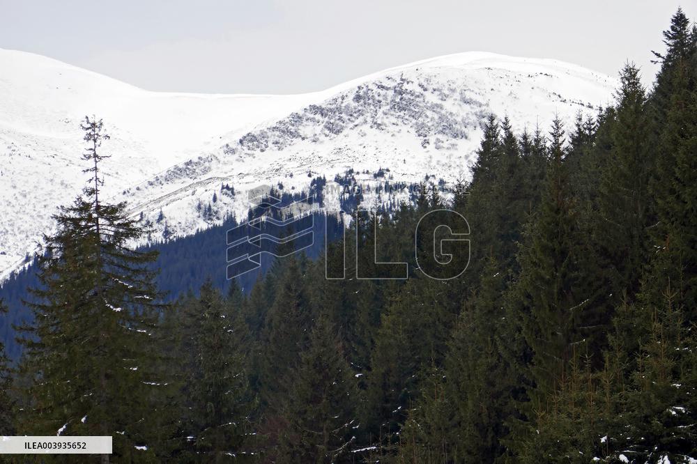 Climbing Mount Petros from Kozmeshchyk tract