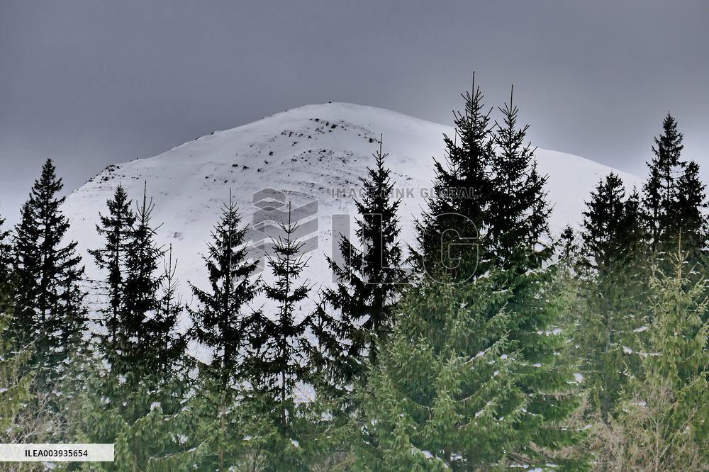 Climbing Mount Petros from Kozmeshchyk tract